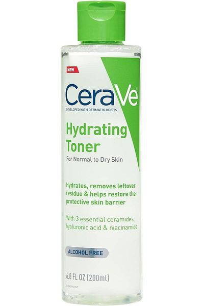 CeraVe Hydrating Toner for Face Non-Alcoholic with Hyaluronic Acid, Niacinamide, and Ceramides