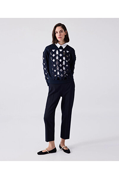 Machka Kelebek nakışlı sweatshirt