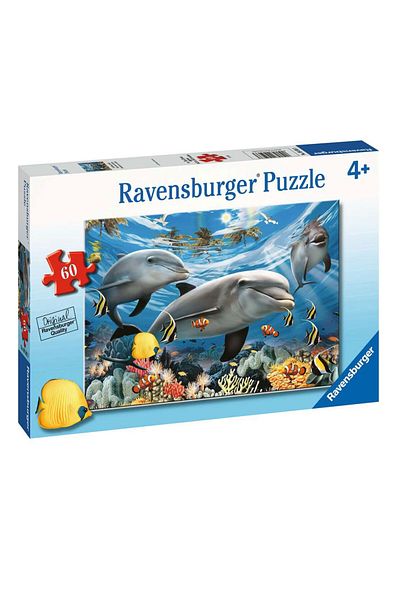 RAVENSBURGER لغز الدلافين للأطفال 60 قطعة - 95933