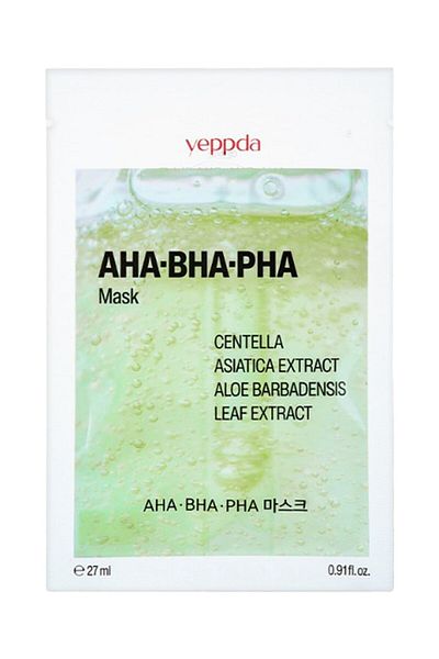 YEPPDA Paper Mask for Acne-Prone Skin Aha Bha Pha Mask 27 ml