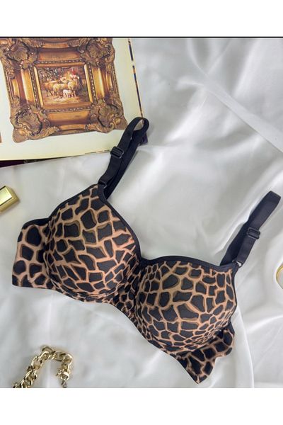 G&H UNDERWEAR Sutien Leopard căptușit
