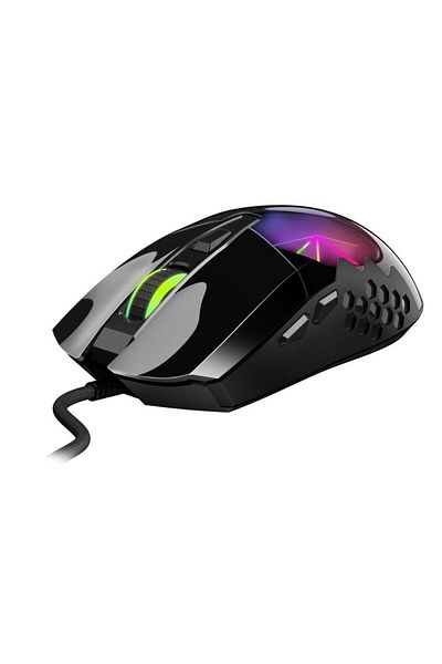 GENIUS Mouse Genius, Scorpion M715, gaming, cu fir, USB, optic, 7200 dpi, butoane/scroll 6/1, Negru