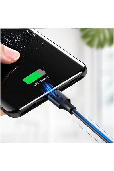 Ugreen USB-A to USB-C Fast Charging Cable, 1 Meter, 3A Max, Charging & Data Sync, 480Mbps, Black