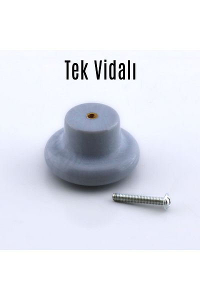 Badem10 Buton de mâner din plută gri boem 1buc sertar mobilier de bucătărie dulap dulap mâner mâner din plastic