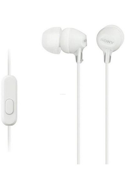 Sony Casti cu microfon Sony MDR-EX15AP (Albe)