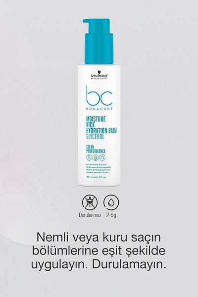 Bonacure Bc Bonacure Moisture Kick Hair Moisturizing Leave-In Balm for Dry Hair 150ml