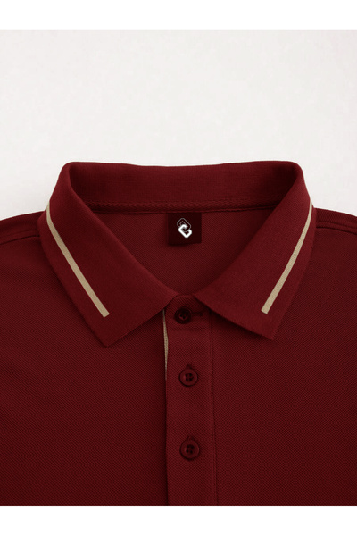 FEEL STYLE Bavlněné pánské tričko Regular Fit s knoflíkem a límečkem