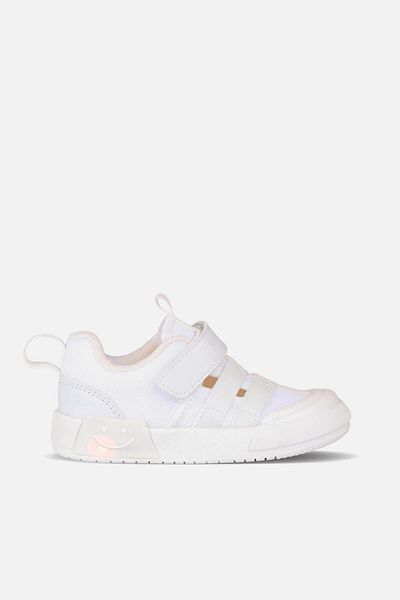 Vicco Momo Lighted Unisex Preschool White Sports Shoes