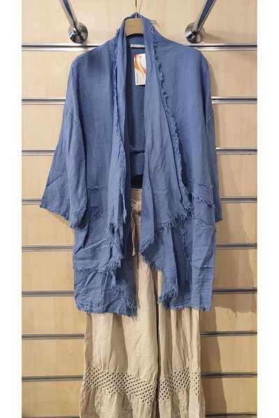 Park Moda Италианско ленено яке с ресни