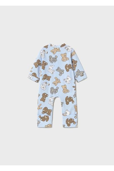 MAYORAL Baby Front Zippered Jumpsuit with Booties