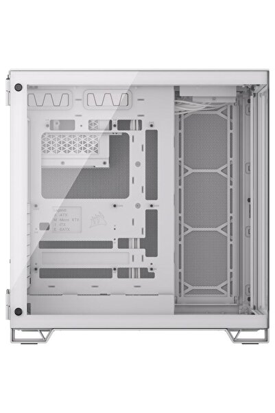 Corsair Corsair 6500X Case, Middle Tower, No Power Supply, Tempered Glass, ATX, E-ATX (White)