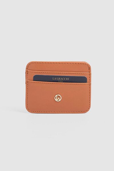 La La'Graccio Paris Παπούτσια La'Graccio Paris Shurpa Card Holder Tan