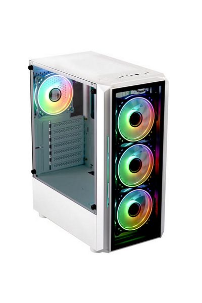 Pro GaminG Carcasa PRO GAMING BASTION ARGB, Mid Tower (Alb)