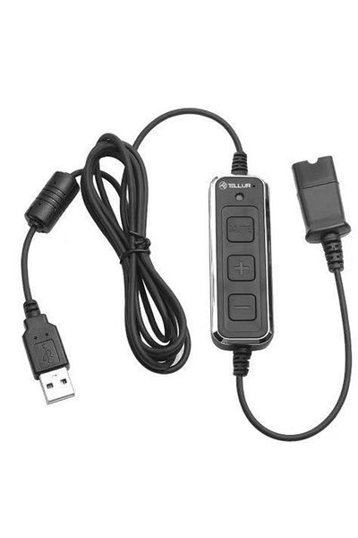 TELLUR Casca cu fir call center Tellur Voice 520N, binaural, USB (Negru)