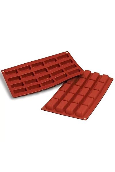 silikomart Silicone nougat mold, Silconflex Sf060, 20 cavities, 50x25x20h mm