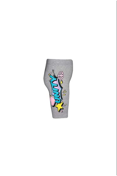LOVETTI Unity Printed Gray Girl's Cycling Shorts