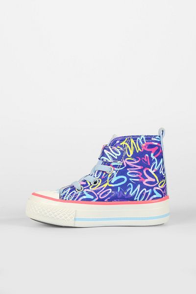 Vicco Island Patterned Unisex Preschool Navy Blue Sneaker