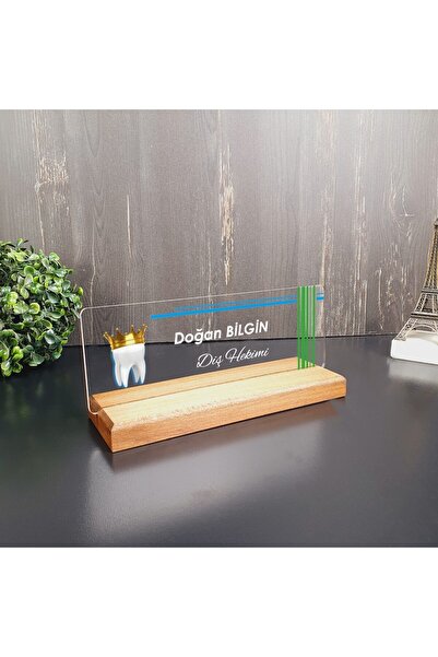 hediyekralı Dişçilere Özel Modern Tasarımlı Masa Isimliği