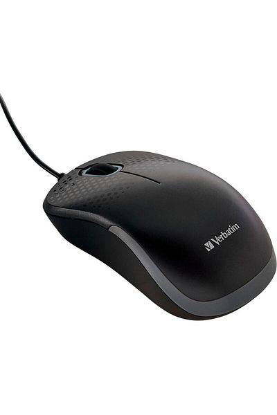 Verbatim Mouse Optic Verbatim 49024, Cu fir, Silentios, 1000 dpi (Negru)