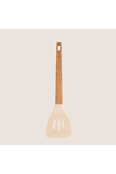 Chakra AGNİ AKASYA DELİKLİ SPATULA 31 CM Natural