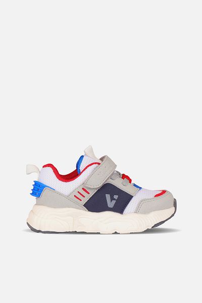 Vicco Kong Lightweight Baby Boy White/Sax Blue Sports Shoes