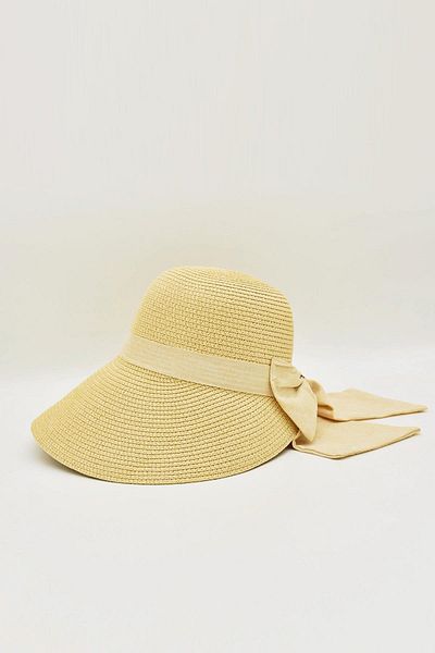 Külah Women's Camel Straw Beach Sun Hat