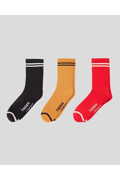 Kappa Sasy 3Pack Unisex Socks 332414 W