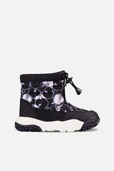 Vicco Cizme negre unisex pentru bebeluși din blană de pepene