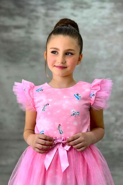 DeKuBaby Super Concept Girl's Evening Dress-Party-Birthday Costume with Tulle Puffy Skirt