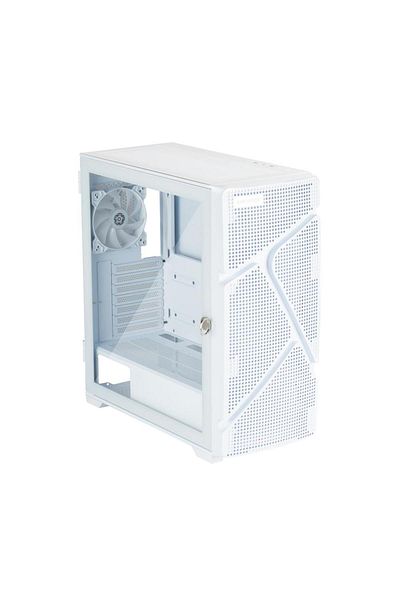 ENERMAX Carcasa Enermax MarbleShell MS31 RGB, Middle Tower, Fara sursa, ATX, E-ATX (Alb)
