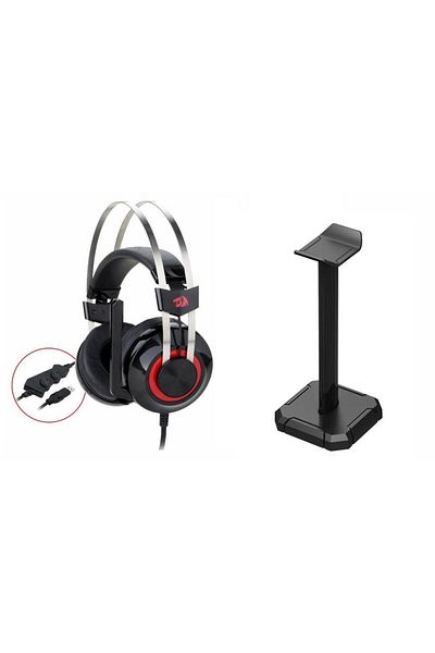 REDRAGON Casti Gaming cu Microfon Redragon Talos, USB, cu suport (Negru)