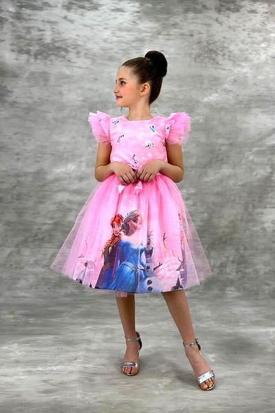 DeKuBaby Super Concept Girl's Evening Dress-Party-Birthday Costume with Tulle Puffy Skirt