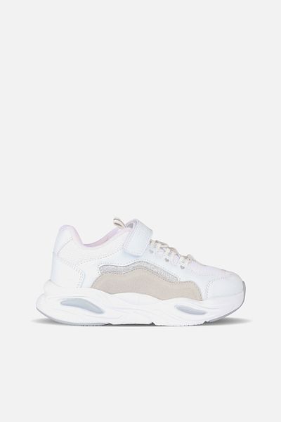 Vicco Chou Basic Girls Preschool White Sneakers