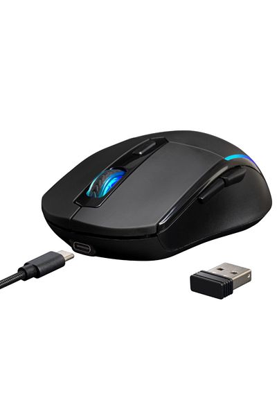 gamdias Mouse gaming Gamdias Hades M2, Wireless, Wired, iluminare aRGB (Negru)