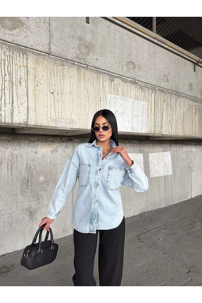DEMOİSELLE Blugi de damă albaștri Denim Pull