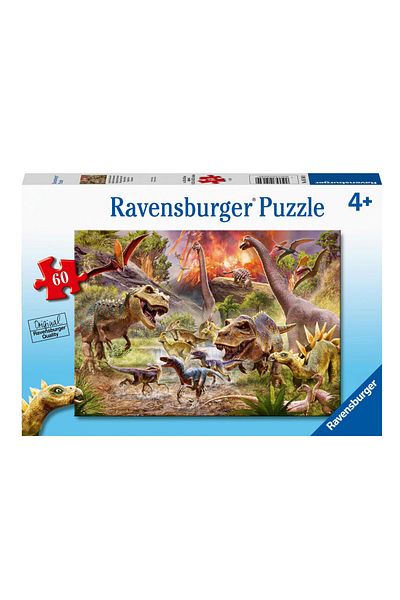 RAVENSBURGER 51649 Model Children's Puzzle - 60 Pieces Dinosaurs
