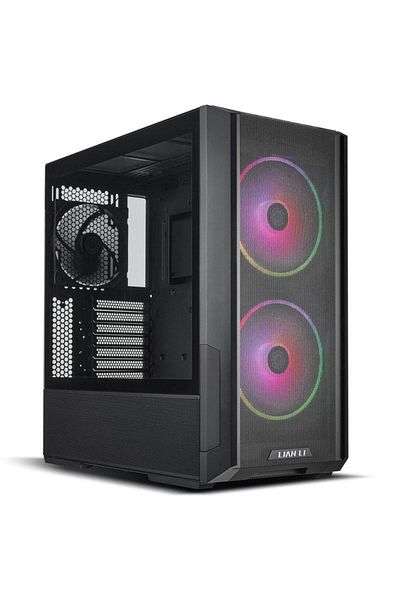 Lian Li Carcasa Lian Li LANCOOL 216, Tempered Glass, Mid-Tower, fara sursa, ARGB, Negru