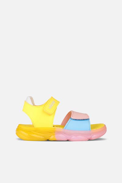 Vicco Laura Lighted Baby Girl Yellow/Powder Sandals