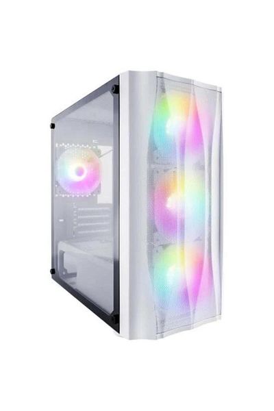1ST PLAYER 1st Player X3 M case, RGB lighting, Full Tower, without power supply, mATX, ITX (White)