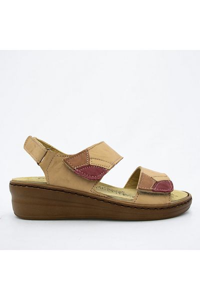 CONSUELO Orthopedic Leather Slippers with Velcro Soles 10403
