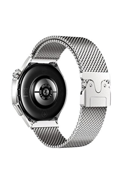 AktarMobile Huawei Watch GT 4 46 mm Uyumlu Hasır Metal Örgü Kordon Kayış Ayar...