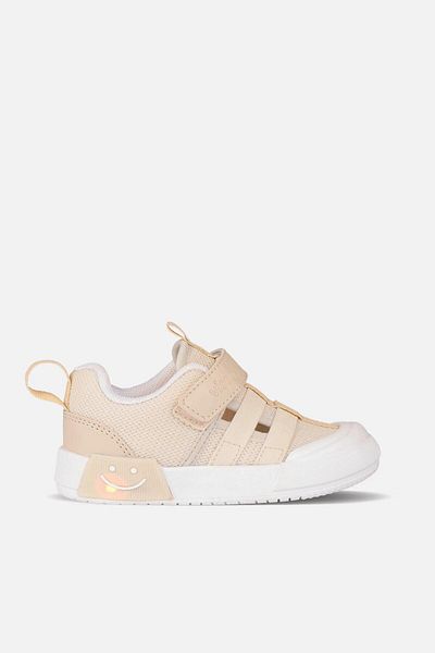 Vicco Momo Lighted Unisex Baby Beige Sports Shoes
