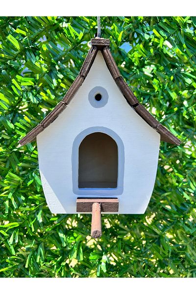 MODAÇANTAM The Bird House. Handmade Natural Wood Bird House. Garden, Balcony Accessory