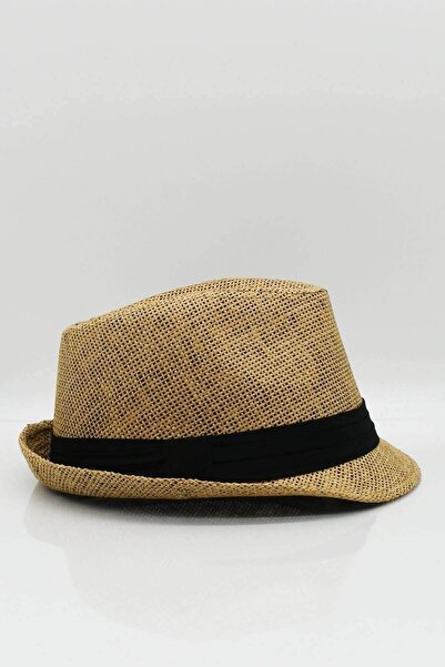Külah Pălărie Fedora de paie pentru femei - Camel