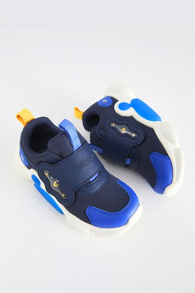 Vicco Navy Blue Lighted Men's Sports Shoes - Preschool