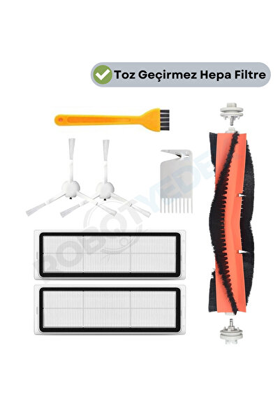 robotyedek Dreame F9 (RVS5-WH0) مجموعة فلاتر هيبا المتوافقة مع فرشاة التنظيف ...