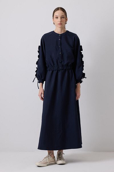 Touché Privé Sleeveless Shirted Jacket Dress Suit