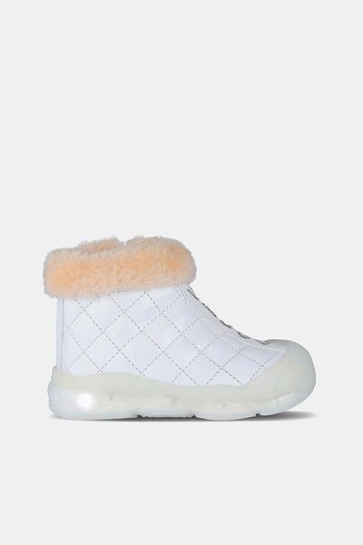 Vicco Poppy Ii Lighted Baby Girl White Boots
