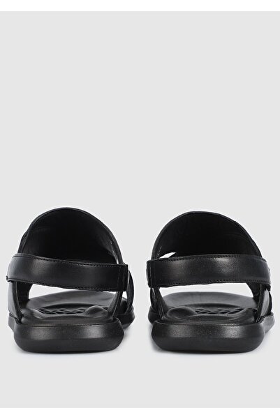 Eclipse Ανδρικά πέδιλα Comfort - Μαύρο Δερμάτινο