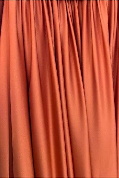 INVIDIA Anvelop Yaka Uzun Kollu Saten Abiye